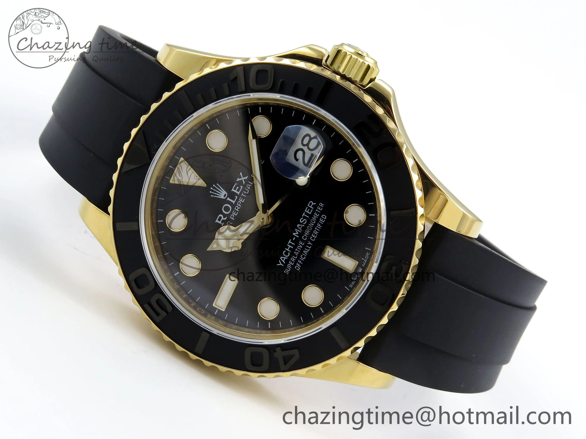 Yacht-Master 226658 KF 1:1 Best Edition YG Wrapped on Oysterflex Strap VR3235 (Gen Weight) Trendy 1626