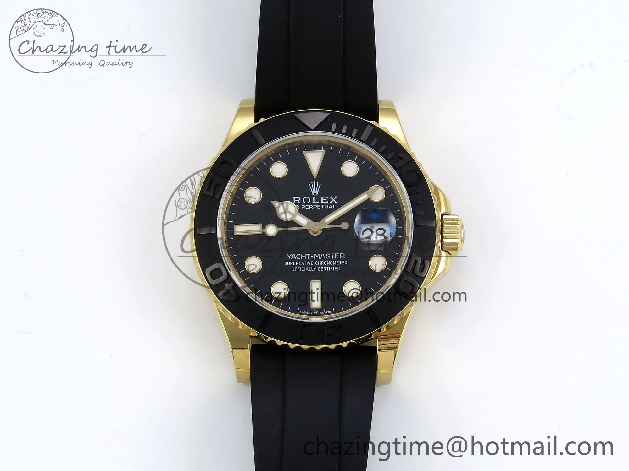 Yacht-Master 226658 KF 1:1 Best Edition YG Wrapped on Oysterflex Strap VR3235 (Gen Weight) Trendy 1626