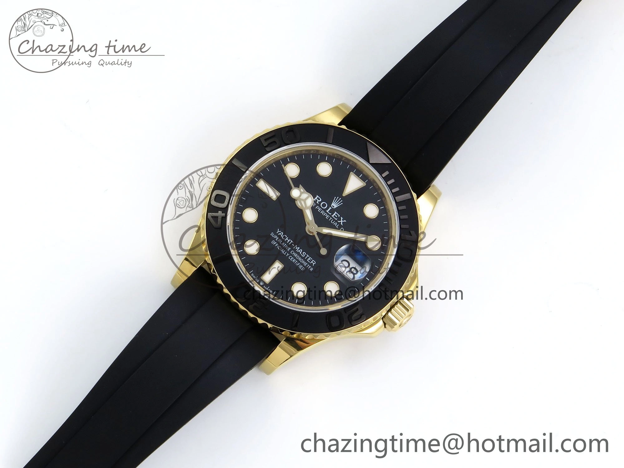 Yacht-Master 226658 KF 1:1 Best Edition YG Wrapped on Oysterflex Strap VR3235 (Gen Weight) Trendy 1626
