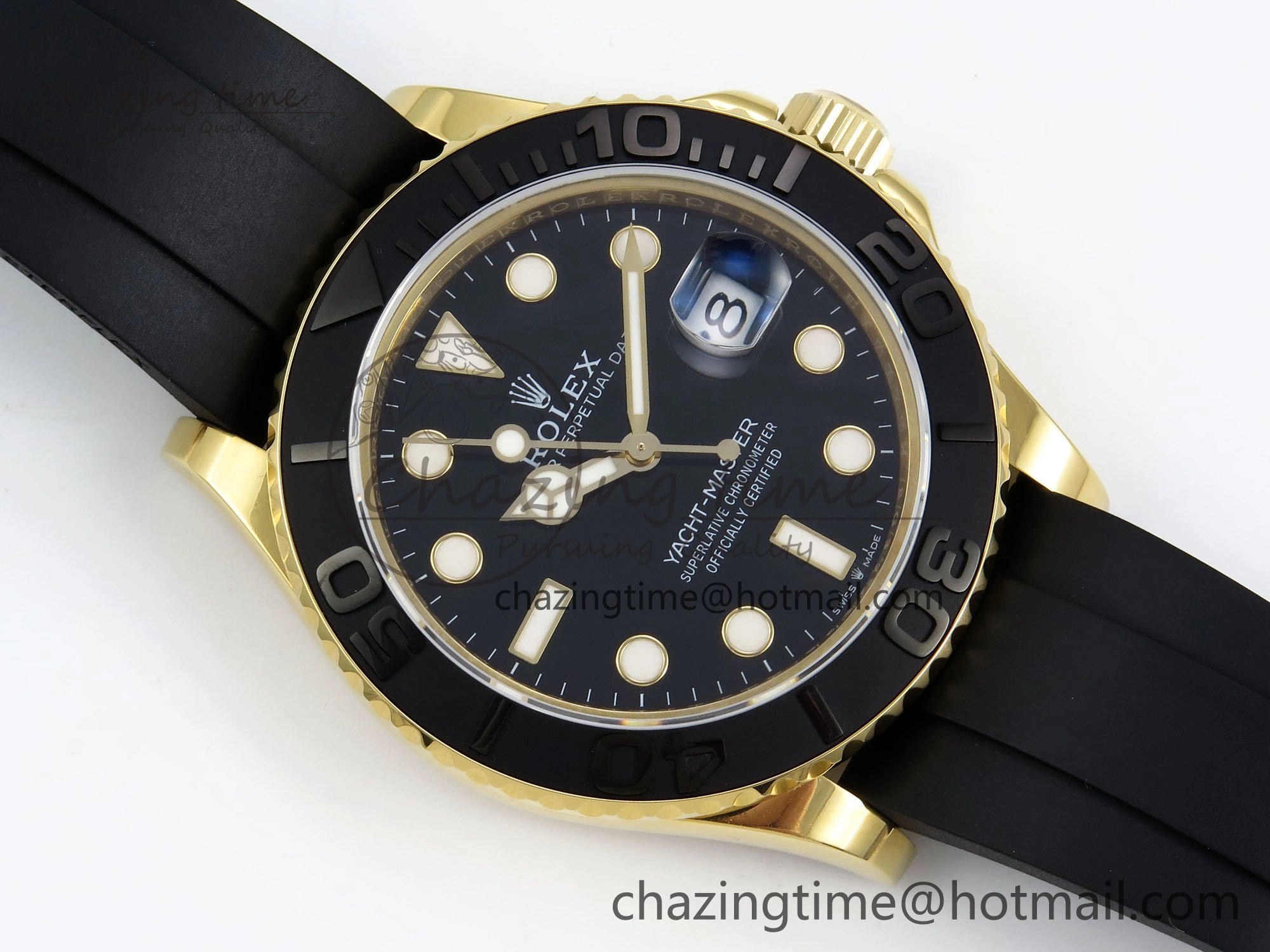 Yacht-Master 226658 KF 1:1 Best Edition YG Wrapped on Oysterflex Strap VR3235 (Gen Weight) Trendy 1626