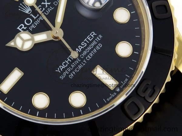 Yacht-Master 226658 KF 1:1 Best Edition YG Wrapped on Oysterflex Strap VR3235 (Gen Weight) Trendy 1626