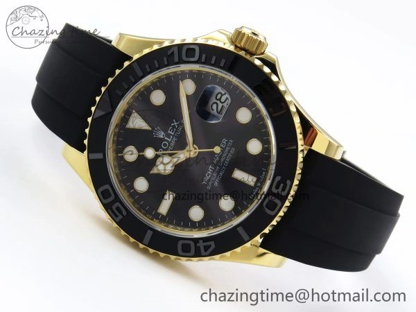 Yacht-Master 226658 SuperF 1:1 Best Edition Black Dial on Oysterflex Strap VR StreetReady 1343