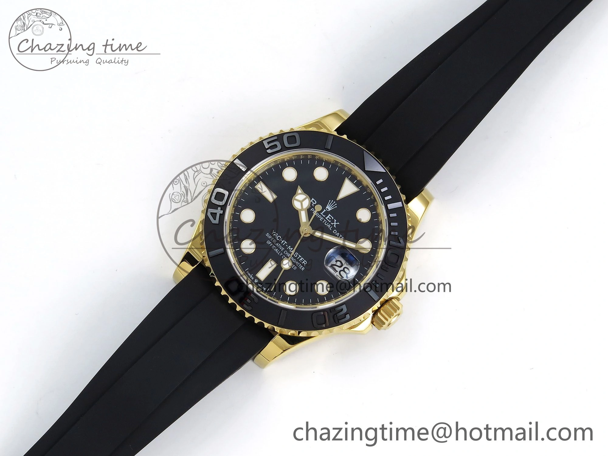 Yacht-Master 226658 SuperF 1:1 Best Edition Black Dial on Oysterflex Strap VR StreetReady 1343