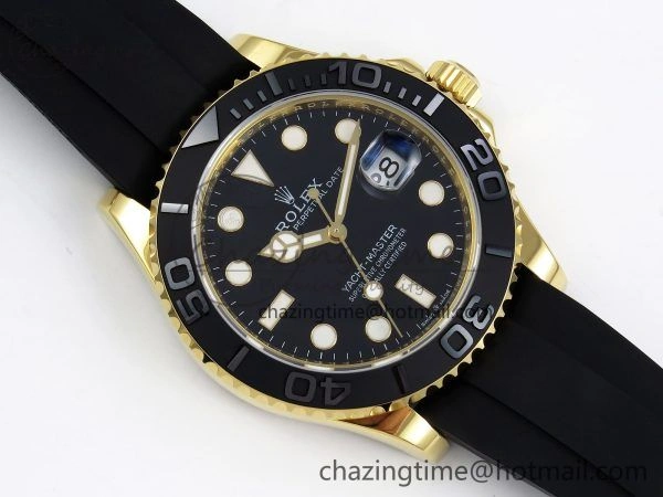 Yacht-Master 226658 SuperF 1:1 Best Edition Black Dial on Oysterflex Strap VR StreetReady 1343