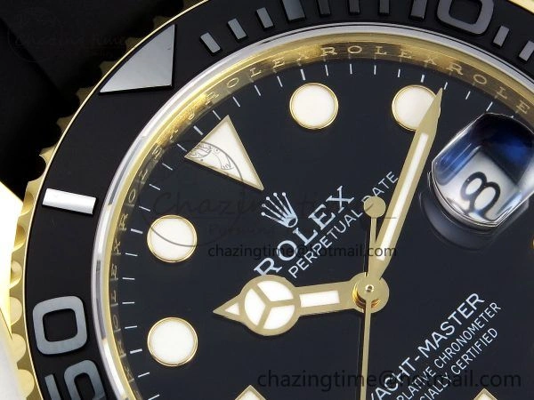 Yacht-Master 226658 SuperF 1:1 Best Edition Black Dial on Oysterflex Strap VR StreetReady 1343