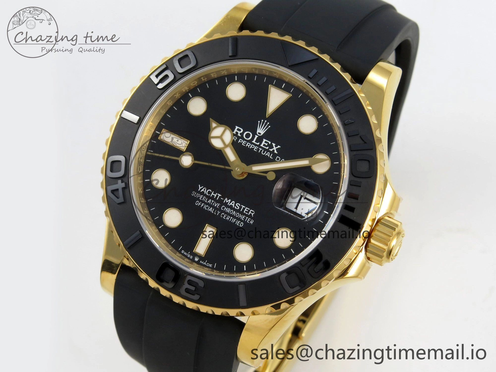 AllSeason Yacht-Master 226658 VSF 1:1 Best Edition Black Dial on Oysterflex Strap VS3235 (Gain Weight) V 174