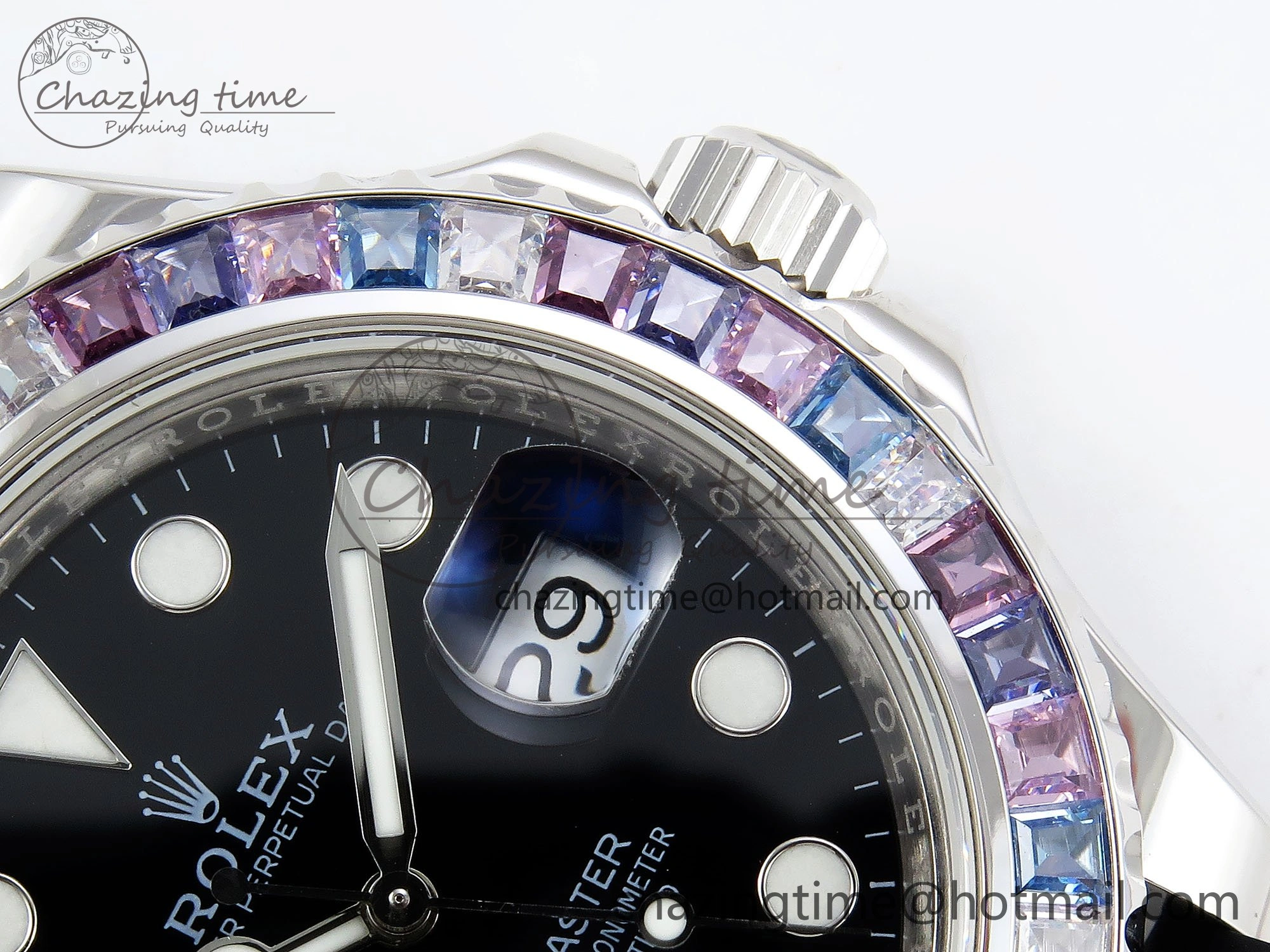 Yacht-Master 226659 KF 1:1 Best Edition Diamonds Bezel WG Wrapped on Oysterflex Strap VR3235 (Gen Weight) Classic 1576
