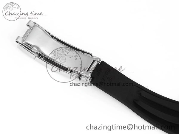 TechFriendly Yacht-Master 226659 SuperF 1:1 Best Edition Black Dial on Oysterflex Strap VR 1341