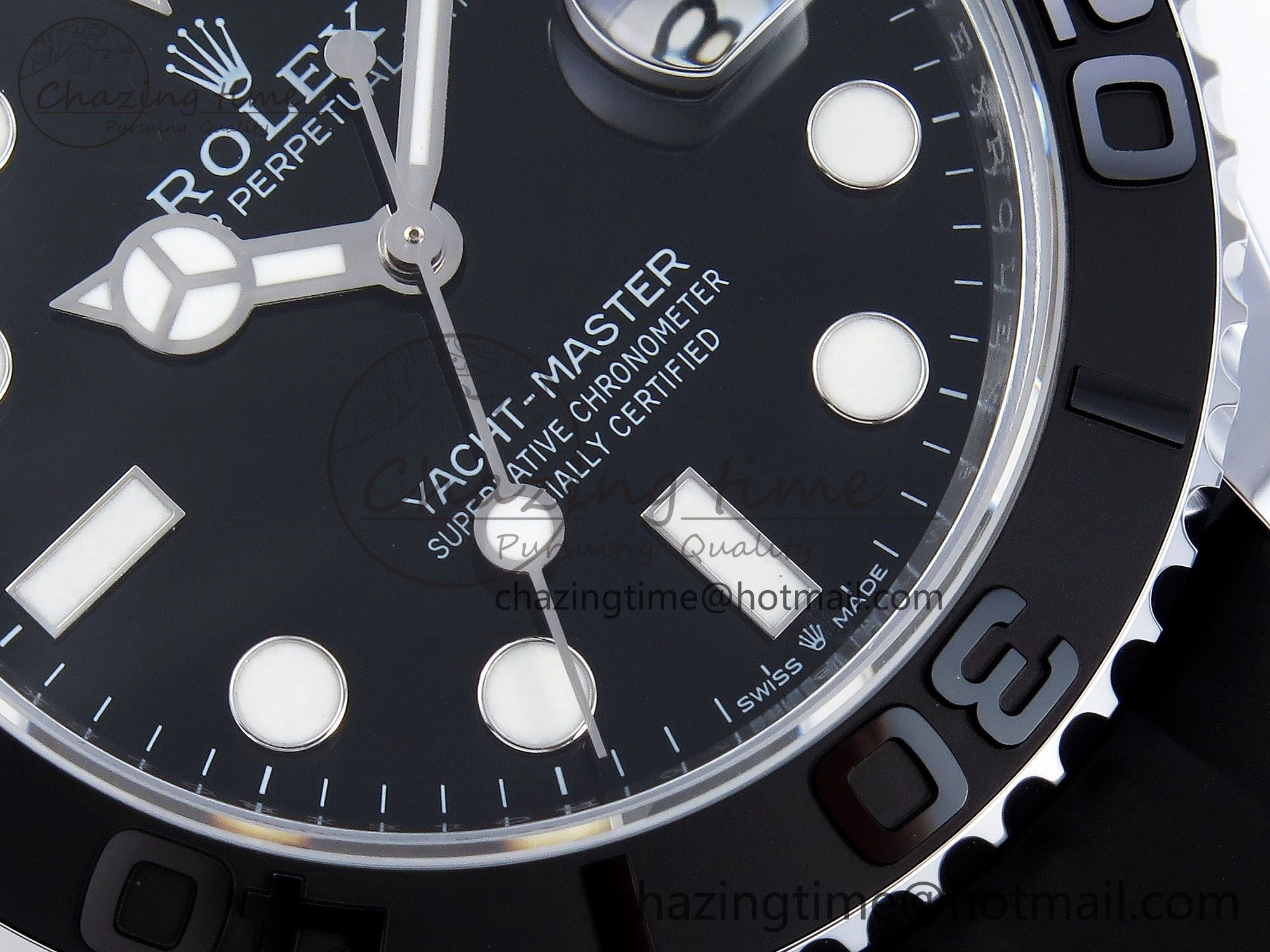 TechFriendly Yacht-Master 226659 SuperF 1:1 Best Edition Black Dial on Oysterflex Strap VR 1341