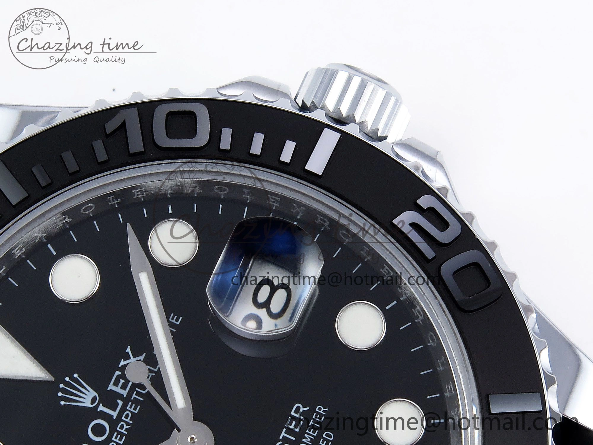 TechFriendly Yacht-Master 226659 SuperF 1:1 Best Edition Black Dial on Oysterflex Strap VR 1341
