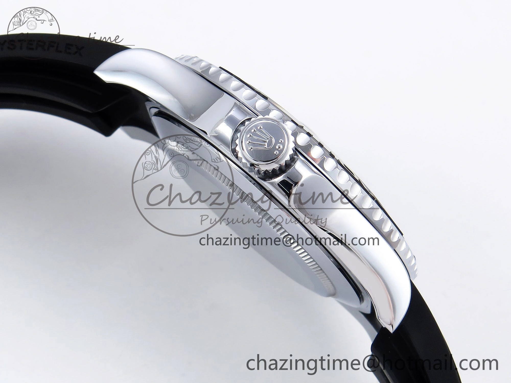 TechFriendly Yacht-Master 226659 SuperF 1:1 Best Edition Black Dial on Oysterflex Strap VR 1341