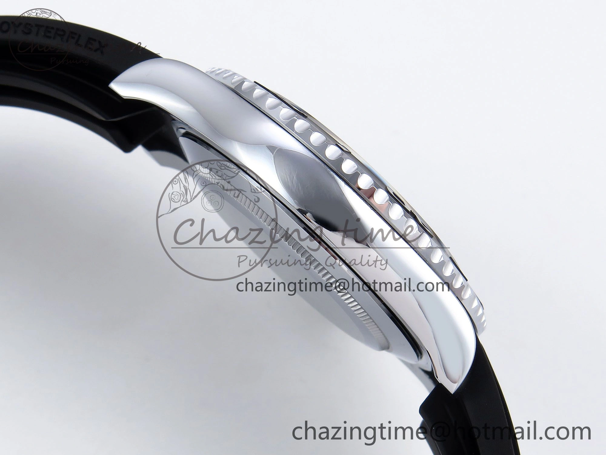 TechFriendly Yacht-Master 226659 SuperF 1:1 Best Edition Black Dial on Oysterflex Strap VR 1341