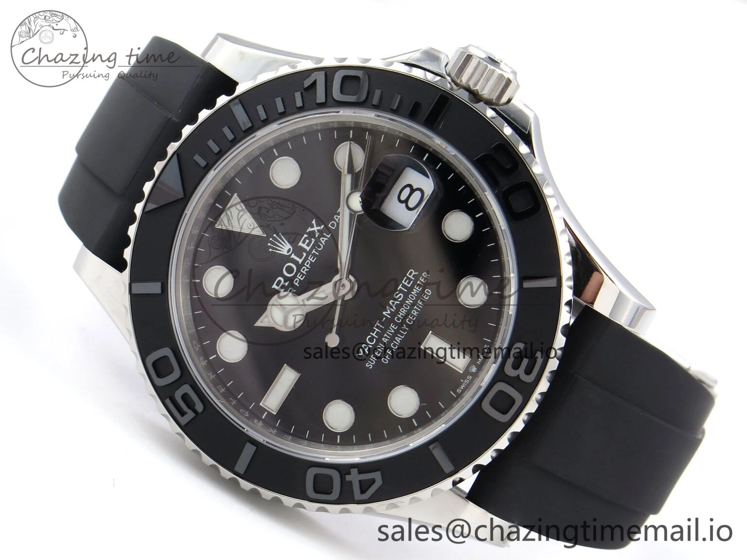 Yacht-Master 226659 VSF 1:1 Best Edition Black Dial on Oysterflex Strap VS3235 (Gain Weight) ComfortFit 1070