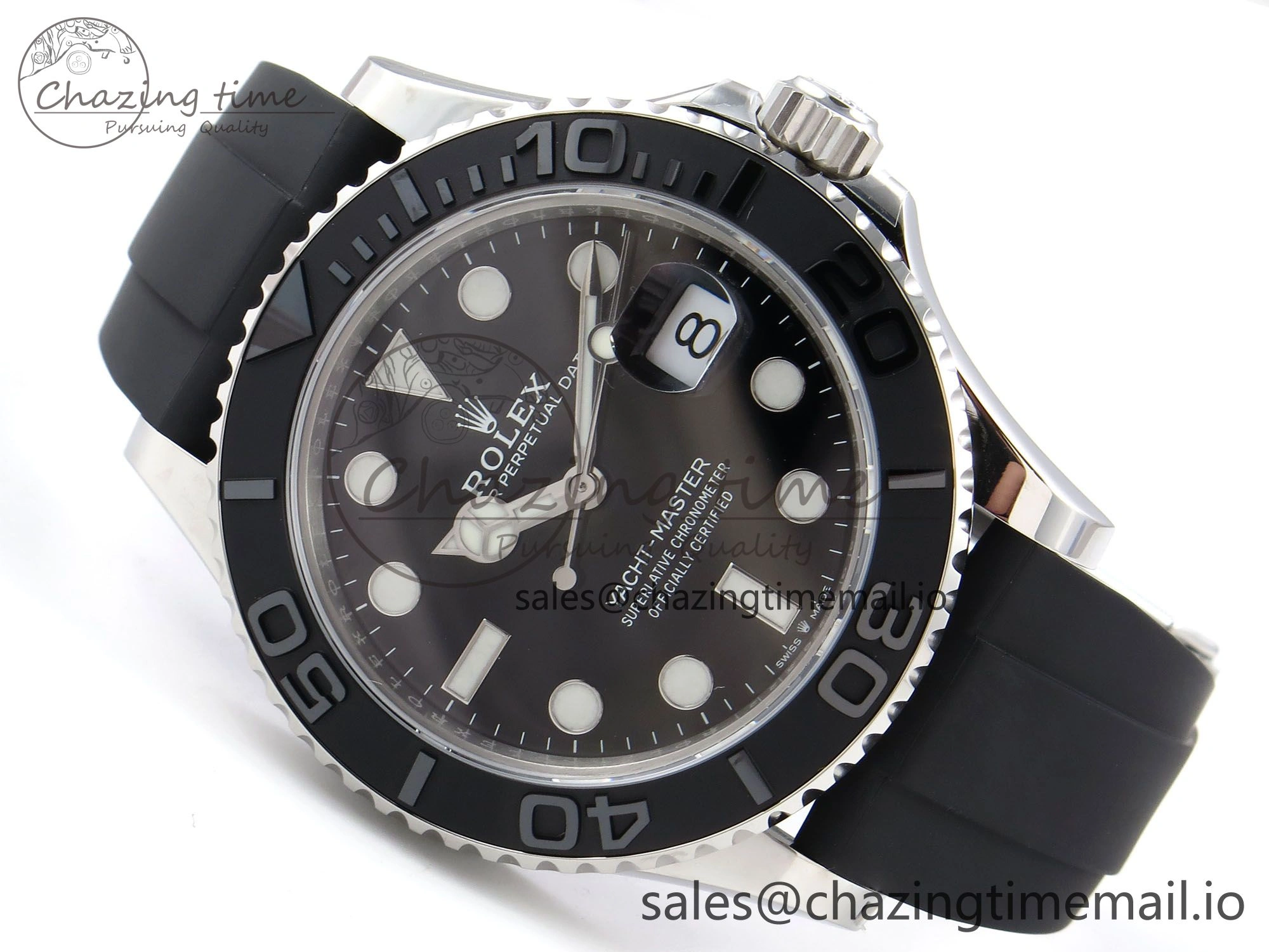 Yacht-Master 226659 VSF 1:1 Best Edition Black Dial on Oysterflex Strap VS3235 (Gain Weight) ComfortFit 1070