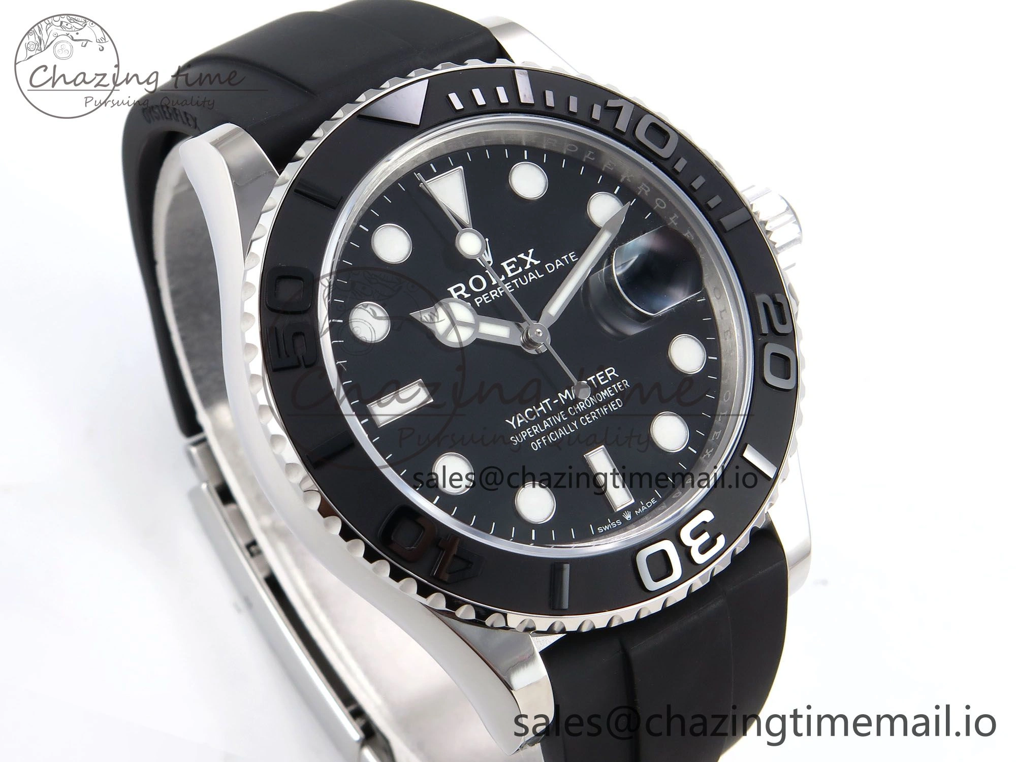 Yacht-Master 226659 VSF 1:1 Best Edition Black Dial on Oysterflex Strap VS3235 (Gain Weight) ComfortFit 1070