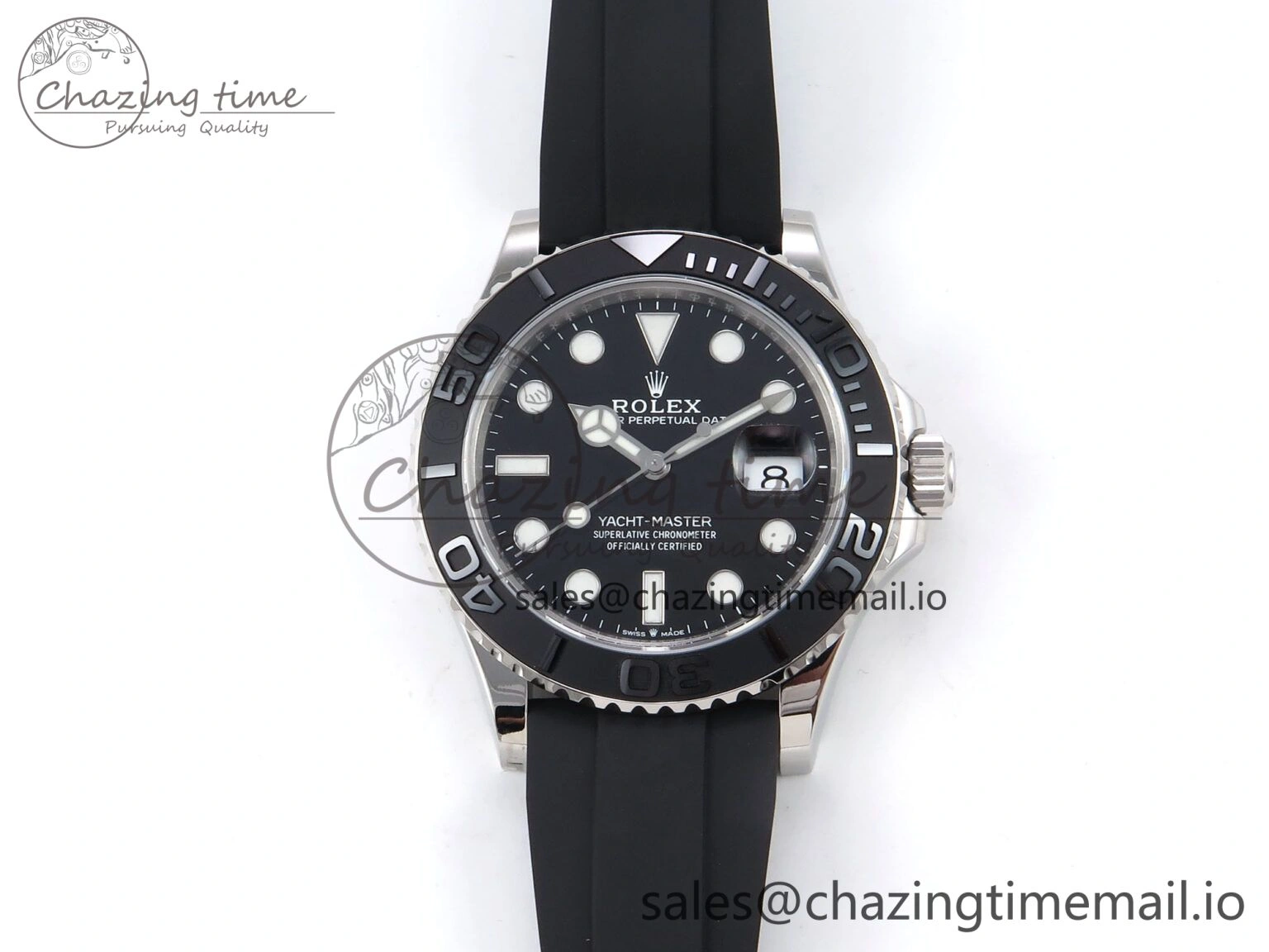 Yacht-Master 226659 VSF 1:1 Best Edition Black Dial on Oysterflex Strap VS3235 (Gain Weight) ComfortFit 1070