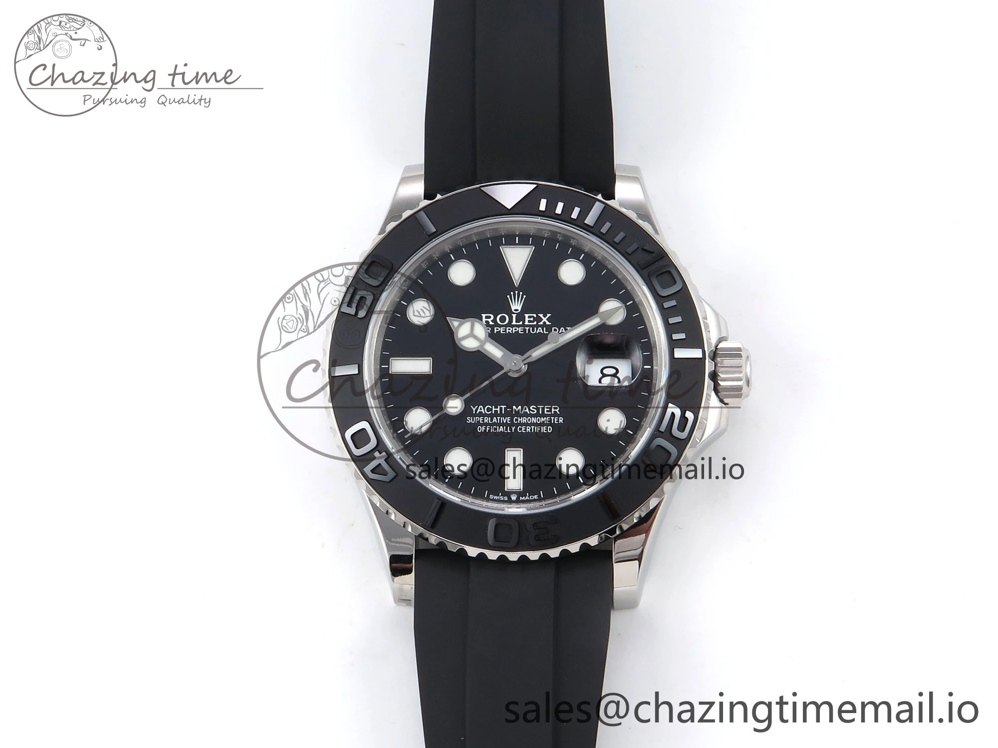 Yacht-Master 226659 VSF 1:1 Best Edition Black Dial on Oysterflex Strap VS3235 (Gain Weight) ComfortFit 1070