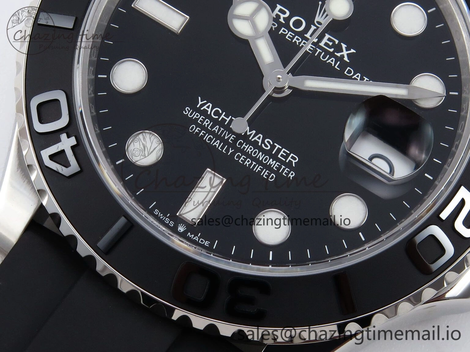 Yacht-Master 226659 VSF 1:1 Best Edition Black Dial on Oysterflex Strap VS3235 (Gain Weight) ComfortFit 1070