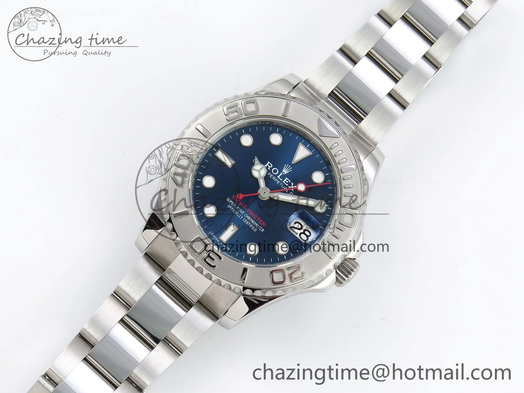 Timeless Yacht-Master 37mm 268622 ARF 1:1 Best Edition Blue Dial 904L SS Case and Bracelet A 1577