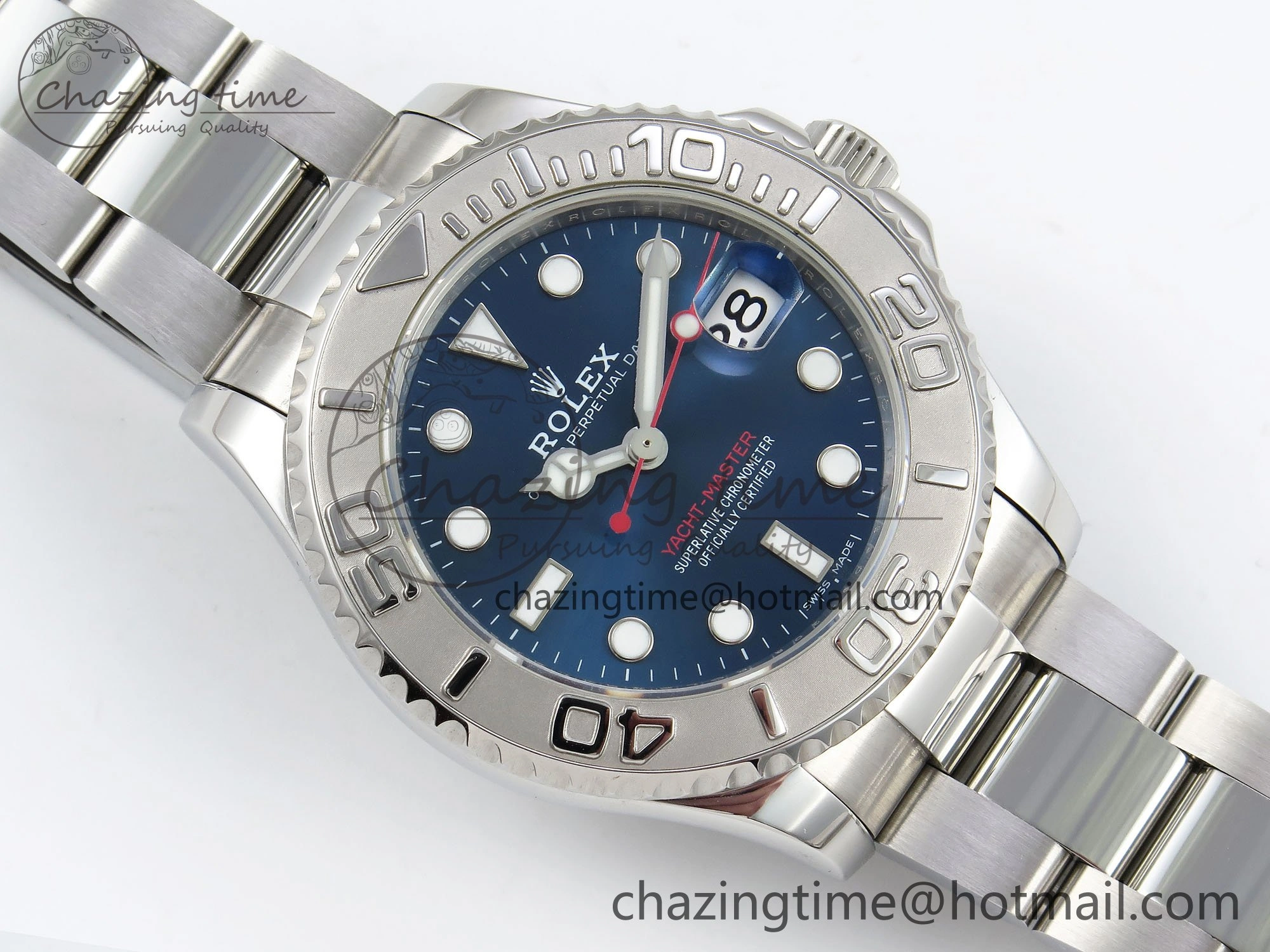 Timeless Yacht-Master 37mm 268622 ARF 1:1 Best Edition Blue Dial 904L SS Case and Bracelet A 1577