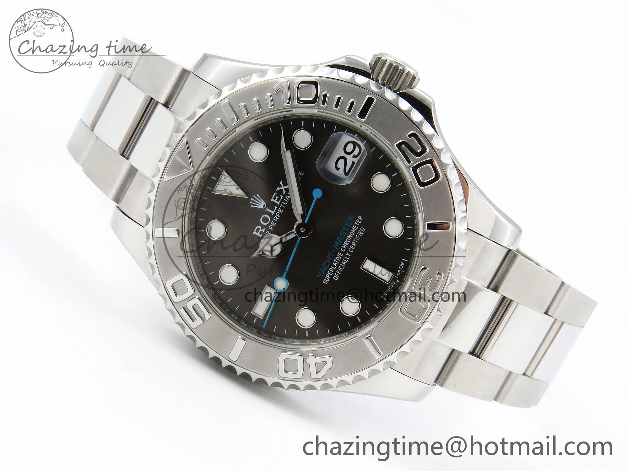 FreshLook Yacht-Master 37mm 268622 ARF 1:1 Best Edition Gray Dial 904L SS Case and Bracelet A 1575