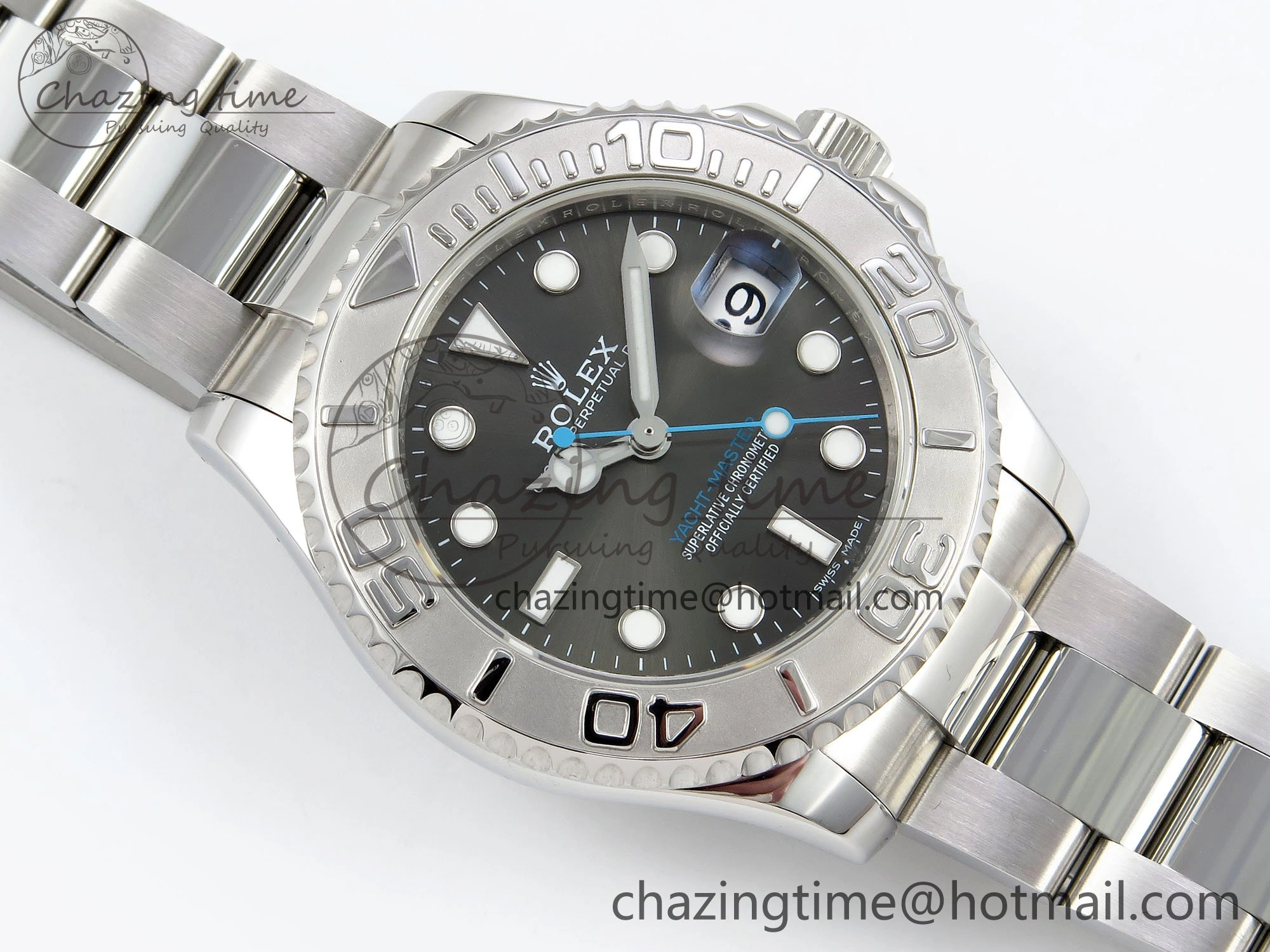 FreshLook Yacht-Master 37mm 268622 ARF 1:1 Best Edition Gray Dial 904L SS Case and Bracelet A 1575