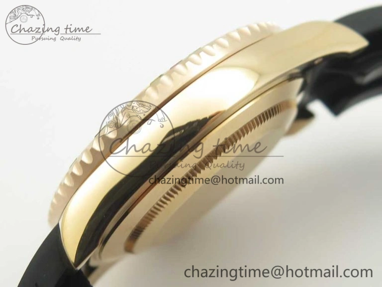 Yacht-Master 40 116695SATS Noob 1:1 Best Edition 904L Case On Black Rubber Strap (Free Extra Strap) DailyWear 3433
