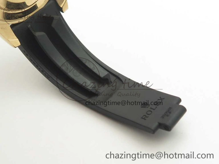 Yacht-Master 40 116695SATS Noob 1:1 Best Edition 904L Case On Black Rubber Strap (Free Extra Strap) DailyWear 3433