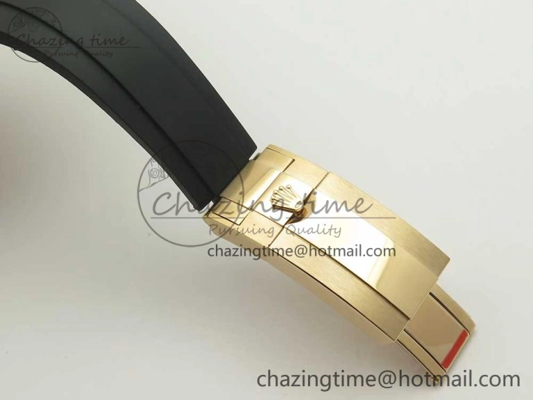 Yacht-Master 40 116695SATS Noob 1:1 Best Edition 904L Case On Black Rubber Strap (Free Extra Strap) DailyWear 3433