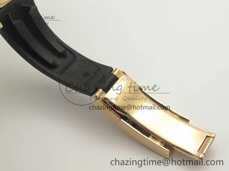Yacht-Master 40 116695SATS Noob 1:1 Best Edition 904L Case On Black Rubber Strap (Free Extra Strap) DailyWear 3433