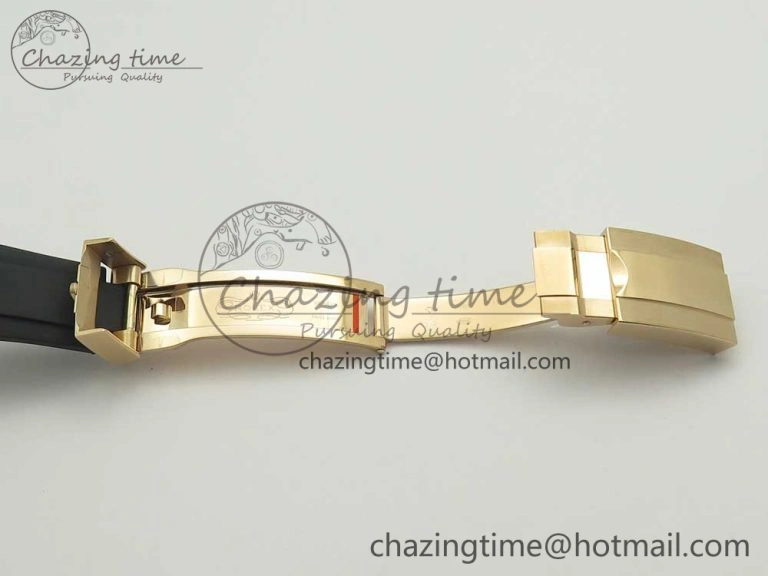 Yacht-Master 40 116695SATS Noob 1:1 Best Edition 904L Case On Black Rubber Strap (Free Extra Strap) DailyWear 3433