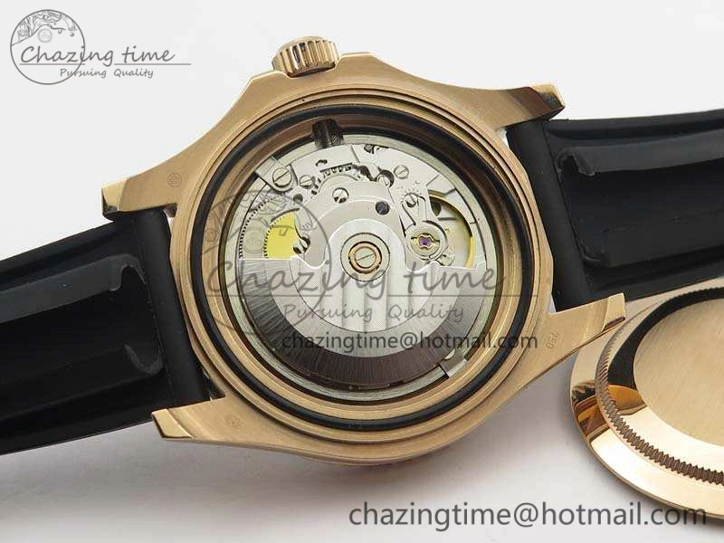 QuickDry Yacht-Master 40mm 116695SATS BP Maker Best Edition Crystal Bezel On Black Rubber Strap A 3557