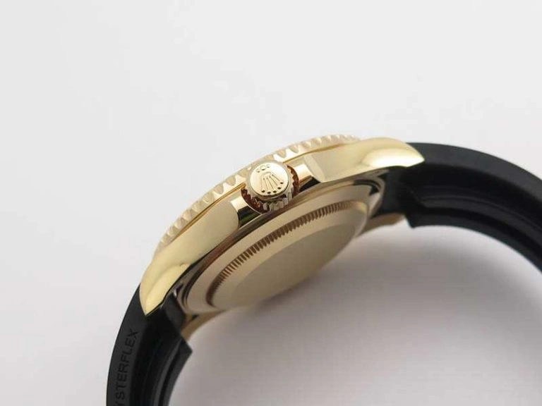 Durable Yacht-Master 40mm 116695SATS Noob 1:1 Best Edition On Black Rubber Strap A2836 (Free Extra Strap) 3567