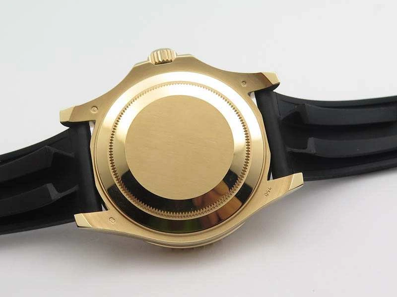 Durable Yacht-Master 40mm 116695SATS Noob 1:1 Best Edition On Black Rubber Strap A2836 (Free Extra Strap) 3567