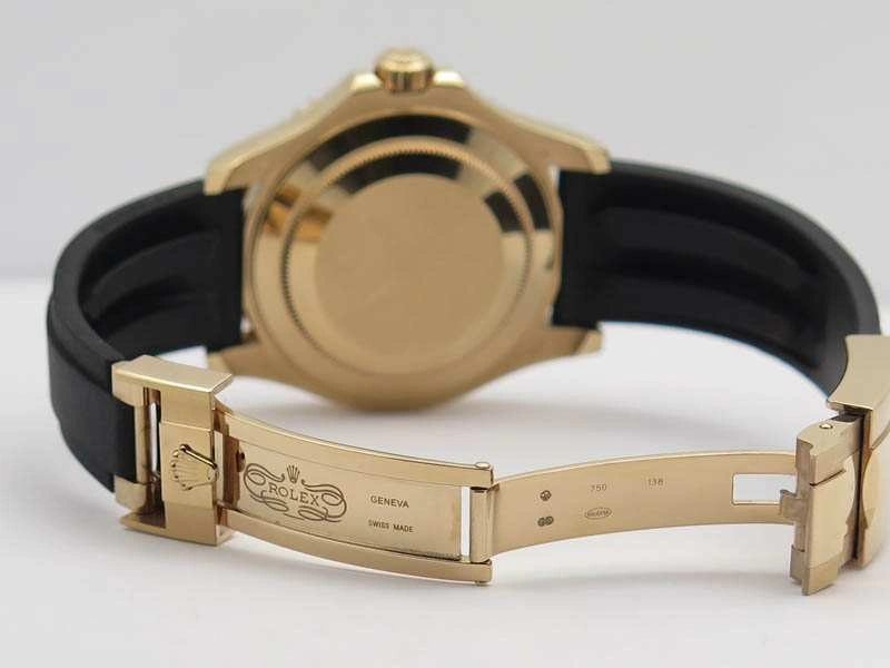 Durable Yacht-Master 40mm 116695SATS Noob 1:1 Best Edition On Black Rubber Strap A2836 (Free Extra Strap) 3567