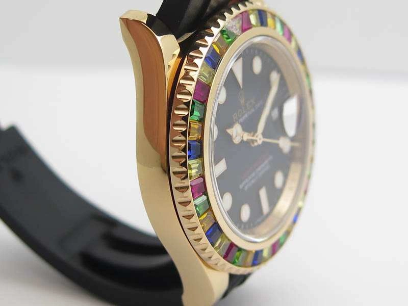Durable Yacht-Master 40mm 116695SATS Noob 1:1 Best Edition On Black Rubber Strap A2836 (Free Extra Strap) 3567