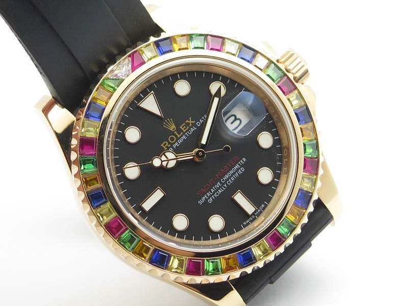 Durable Yacht-Master 40mm 116695SATS Noob 1:1 Best Edition On Black Rubber Strap A2836 (Free Extra Strap) 3567