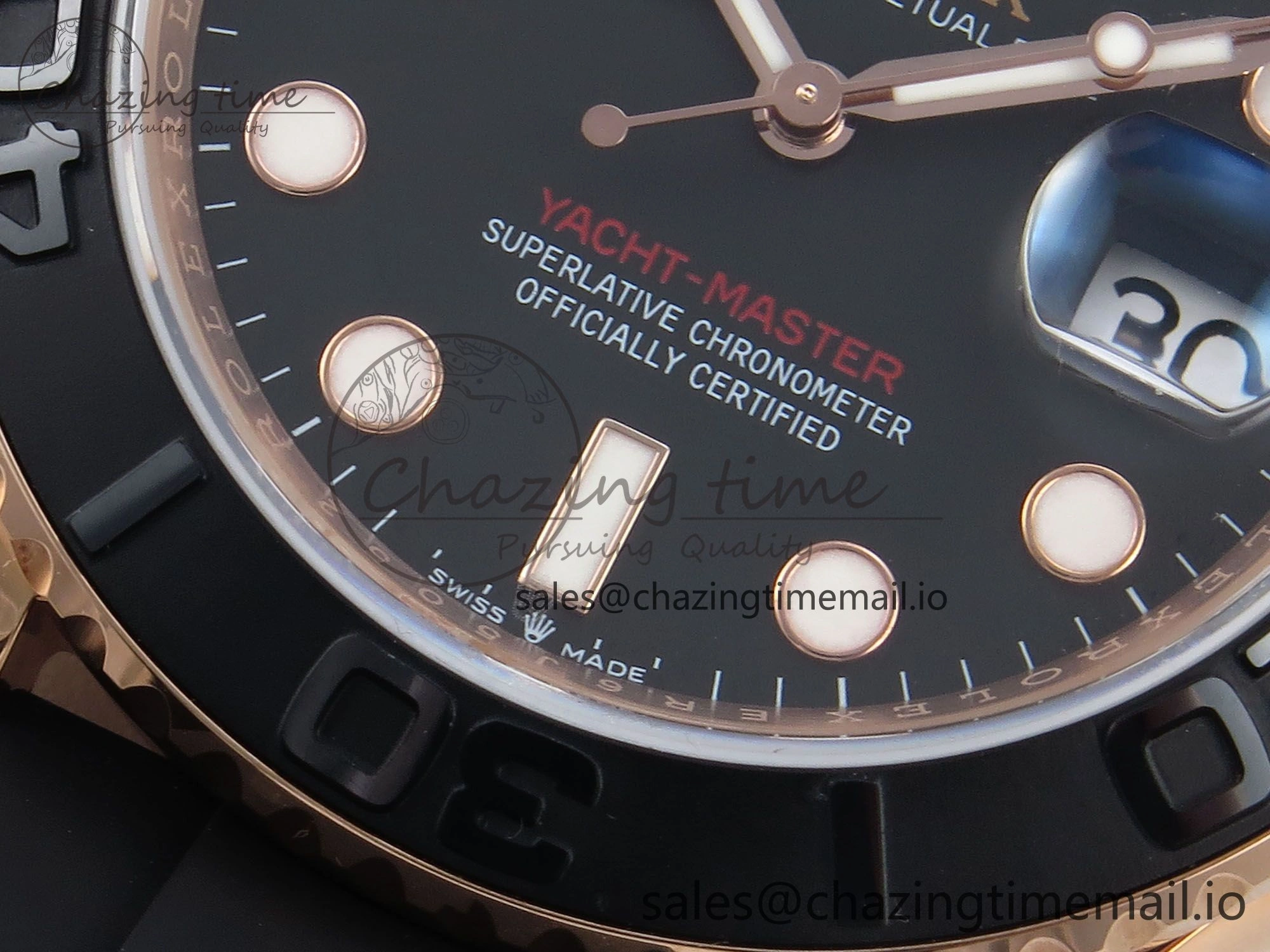 FashionForward Yacht-Master 40mm 126655 EWEF Best Edition Black Dial on Oysterflex Strap A 787