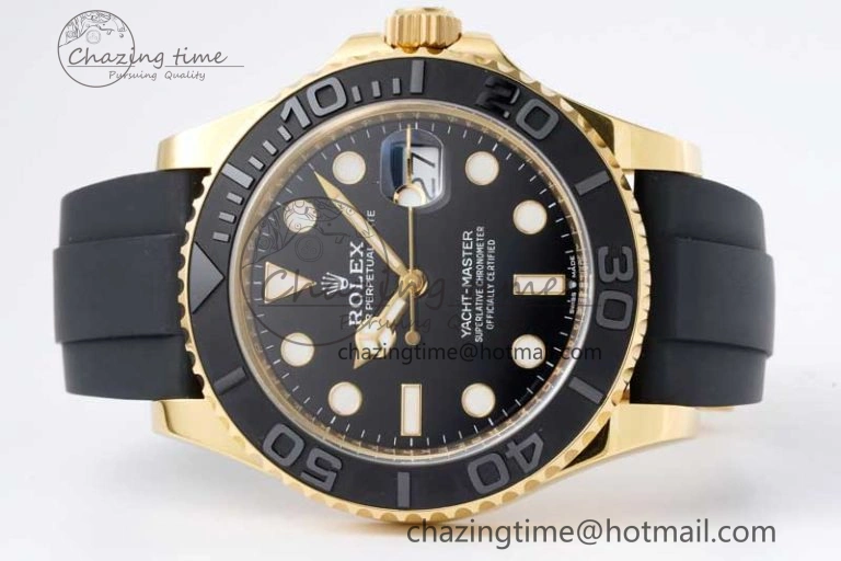 Fashionable Yacht-Master 42mm 226658 CLEAN 1:1 Best Edition Black Ceramic Bezel on Oysterflex Strap VR 2007