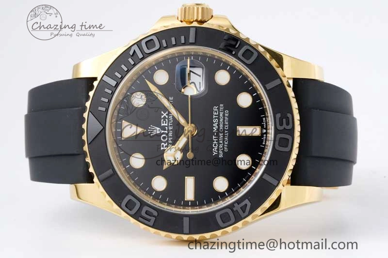 Fashionable Yacht-Master 42mm 226658 CLEAN 1:1 Best Edition Black Ceramic Bezel on Oysterflex Strap VR 2007