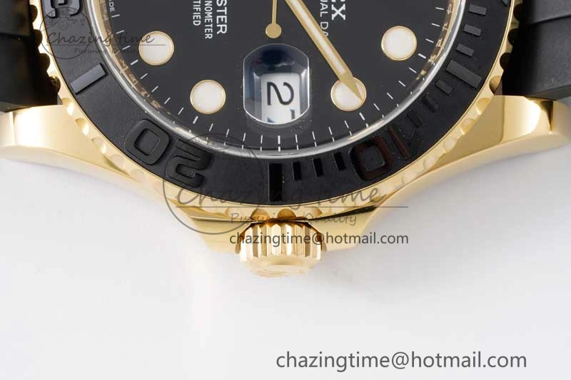 Fashionable Yacht-Master 42mm 226658 CLEAN 1:1 Best Edition Black Ceramic Bezel on Oysterflex Strap VR 2007