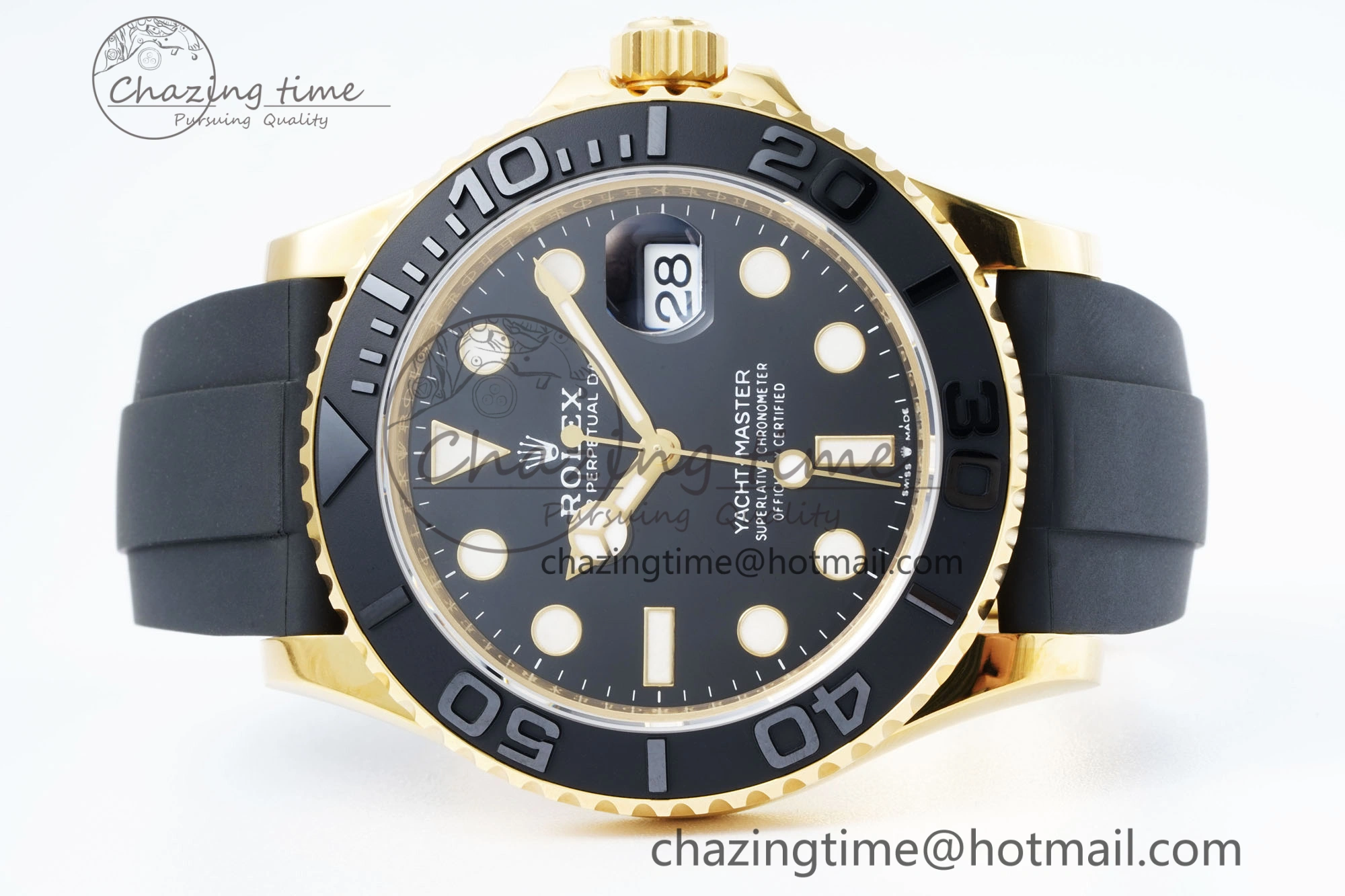 Yacht-Master 42mm 226658 VSF 1:1 Best Edition 3D Black Ceramic Bezel on Black Rubber Strap VS GoAnywhere 2097
