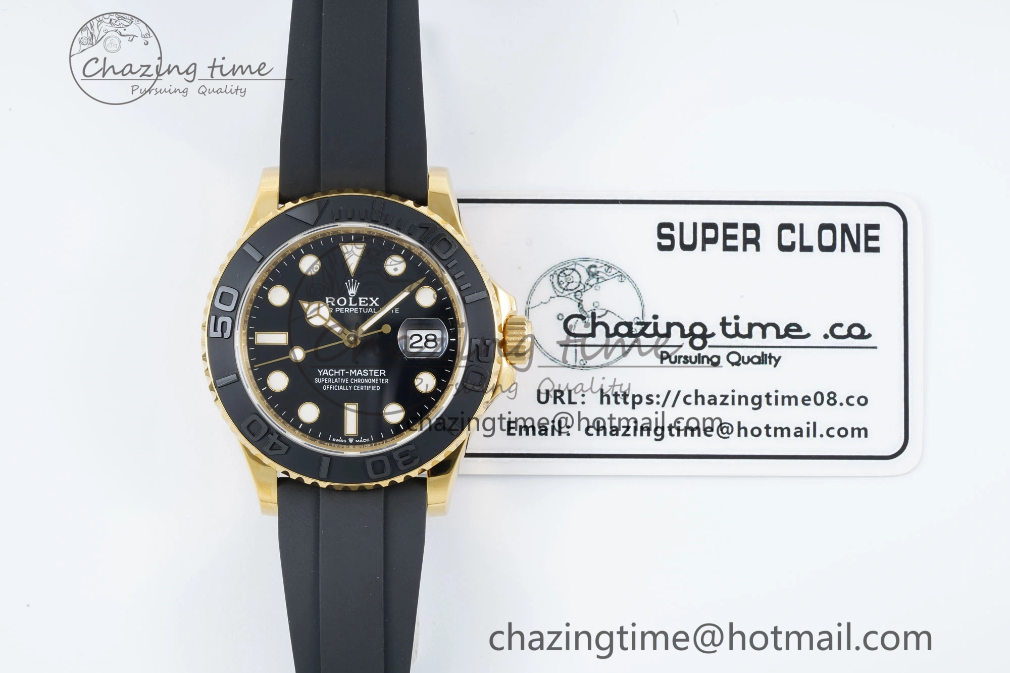 Yacht-Master 42mm 226658 VSF 1:1 Best Edition 3D Black Ceramic Bezel on Black Rubber Strap VS GoAnywhere 2097