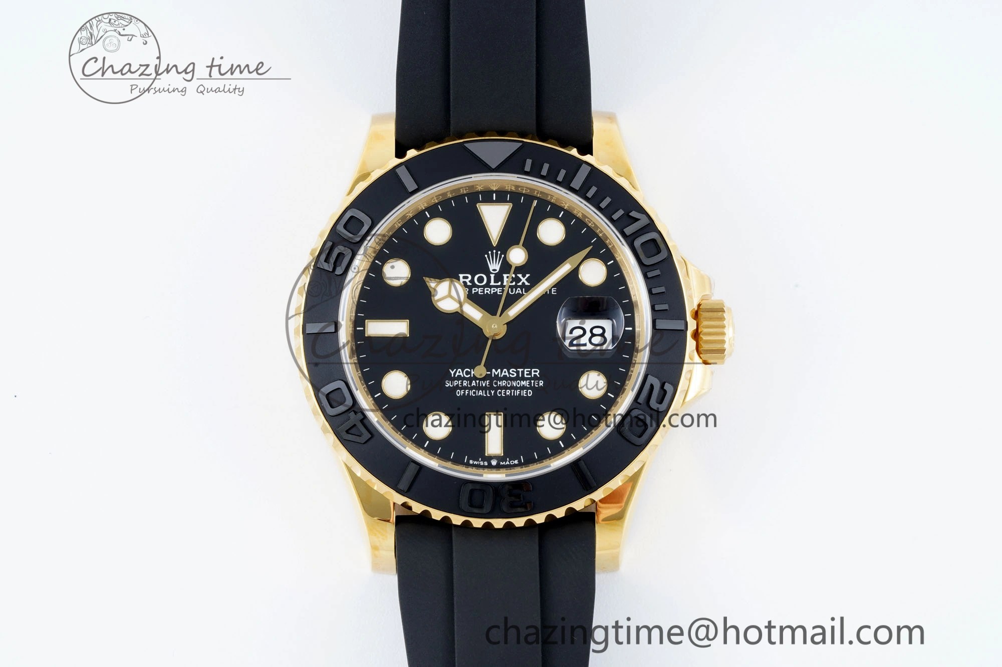 Yacht-Master 42mm 226658 VSF 1:1 Best Edition 3D Black Ceramic Bezel on Black Rubber Strap VS GoAnywhere 2097