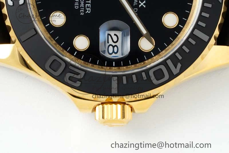 Yacht-Master 42mm 226658 YG 3EF 1:1 Best Edition 3D Black Ceramic Bezel on Oysterflex Strap VR Tailored 2303