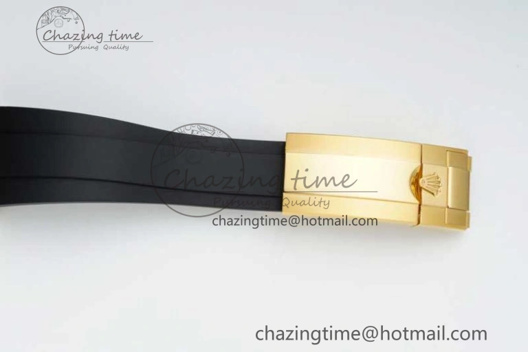Yacht-Master 42mm 226658 YG 3EF 1:1 Best Edition 3D Black Ceramic Bezel on Oysterflex Strap VR Tailored 2303