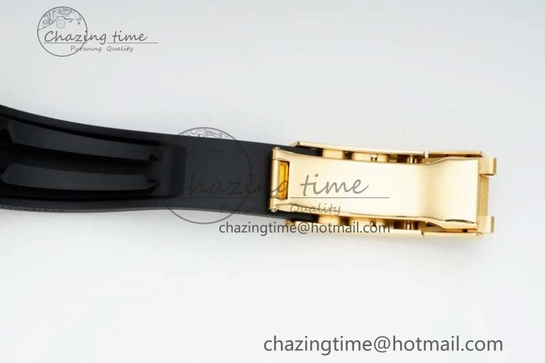 Yacht-Master 42mm 226658 YG 3EF 1:1 Best Edition 3D Black Ceramic Bezel on Oysterflex Strap VR Tailored 2303