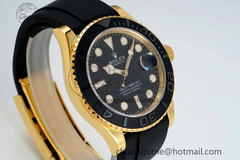 Yacht-Master 42mm 226658 YG 3EF 1:1 Best Edition 3D Black Ceramic Bezel on Oysterflex Strap VR Tailored 2303