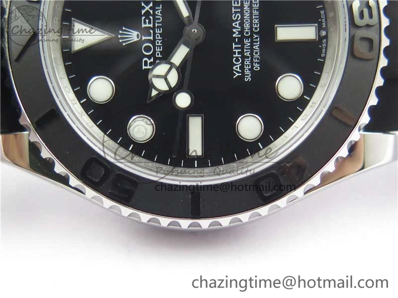 Yacht-Master 42mm 226659 Bp Maker 1:1 Best Edition 3D Black Ceramic Bezel on Black Rubber Strap SA Affordable 3144