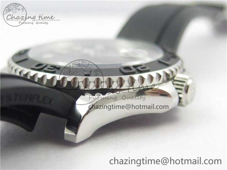 Yacht-Master 42mm 226659 Bp Maker 1:1 Best Edition 3D Black Ceramic Bezel on Black Rubber Strap SA Affordable 3144